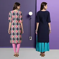 Fancy Crepe Kurtas For Women Pack Of 2-thumb1