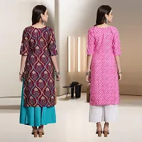 Fancy Rayon Kurtis For Women Pack Of 2-thumb1