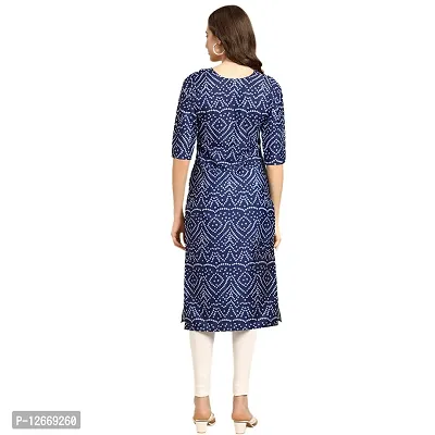 Women Crepe Digital Printed Straight Kurti  Pack of 3-thumb2