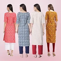 Women Stylish Crepe Printed Straight Kurta-thumb1