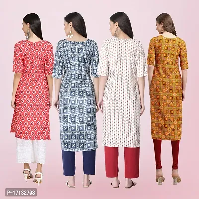 Women Stylish Crepe Printed Straight Kurta-thumb2