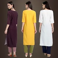 Fancy Crepe Kurtis for Women Pack Of 3-thumb1