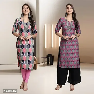 Fancy Rayon Kurtis For Women Pack Of 2