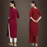 Fancy Crepe Kurtis for Women Pack Of 2-thumb1