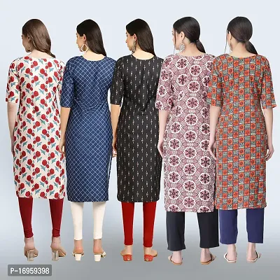 Women Stylish Crepe Printed Staright Kurta-thumb2