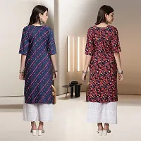 Fancy Rayon Kurtis For Women Pack Of 2-thumb1