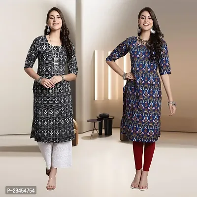 Fancy Rayon Kurtis For Women Pack Of 2