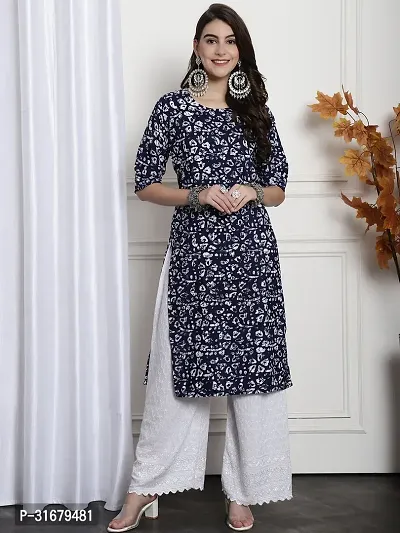 Fancy Crepe Printed Kurtas For Women Pack Of 6-thumb4