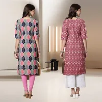 Fancy Rayon Kurtis For Women Pack Of 2-thumb1