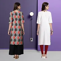 Fancy Crepe Kurtas For Women Pack Of 2-thumb1