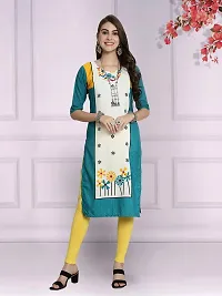 Attractive Multicoloured Printed Crepe Kurta Combo Of 3-thumb1