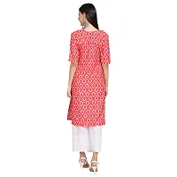 Women Crepe Digital Printed Straight Kurti  Pack of 6-thumb4