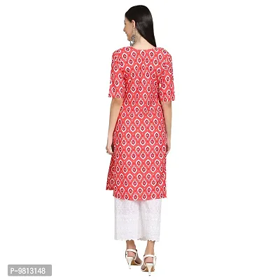 Women Crepe Digital Printed Straight Kurti  Pack of 6-thumb5