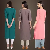 Fancy Crepe Kurtis for Women Pack Of 3-thumb1