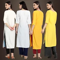 Fancy Crepe Kurtis for Women Pack Of 4-thumb1