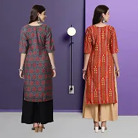 Fancy Crepe Kurtas For Women Pack Of 2-thumb1