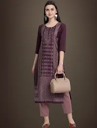 Stylish Multicoloured Printed Crepe Kurta For Women Combo Of 2-thumb3