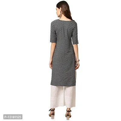 Women Crepe Digital Printed Straight Kurti  Pack of 6-thumb2