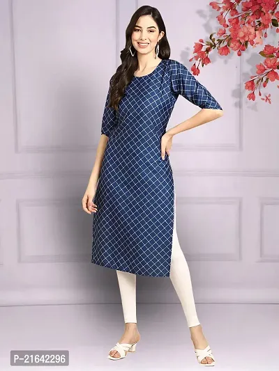 Stylish Crepe Stitched Kurta For Women-thumb0