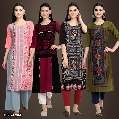 Fancy Crepe Kurtis for Women Pack Of 4