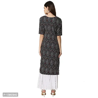 Trendy Crepe Digital Printed Straight Kurta For Women ( Pack Of 6 )-thumb4