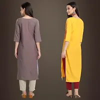 Fancy Crepe Kurtis for Women Pack Of 2-thumb1