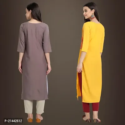 Fancy Crepe Kurtis for Women Pack Of 2-thumb2