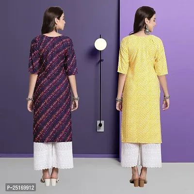 Fancy Crepe Kurtas For Women Pack Of 2-thumb2