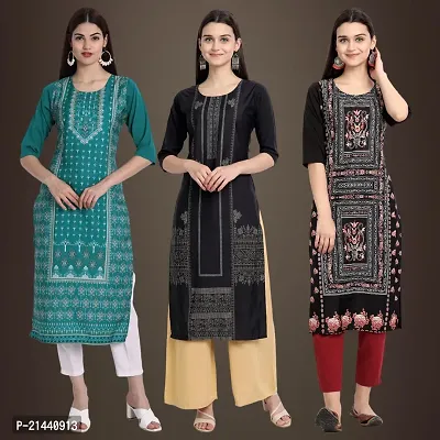 Fancy Crepe Kurtis for Women Pack Of 3