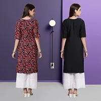 Fancy Crepe Kurtas For Women Pack Of 2-thumb1