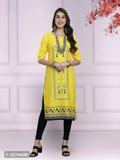 Attractive Multicoloured Printed Crepe Kurta Combo Of 3-thumb4