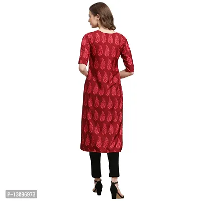 Women Crepe Digital Printed Straight Kurti  Pack of 6-thumb4