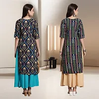 Fancy Rayon Kurtis For Women Pack Of 2-thumb1