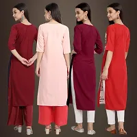 Fancy Crepe Kurtis for Women Pack Of 4-thumb1