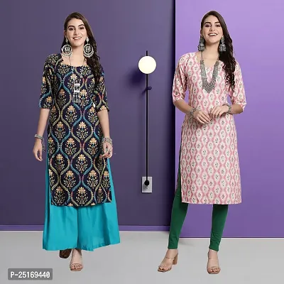 Fancy Crepe Kurtas For Women Pack Of 2