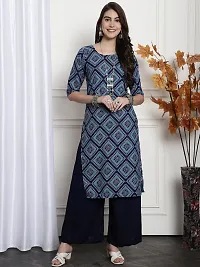 Fancy Crepe Printed Kurtas For Women Pack Of 6-thumb2