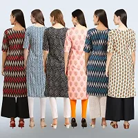 Women Stylish Crepe Printed Straight Kurta Combo-thumb1