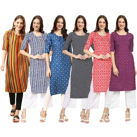 Stylish Crepe Stitched Kurta For Women Pack of