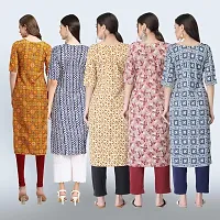 Women Stylish Crepe Printed Staright Kurta-thumb1