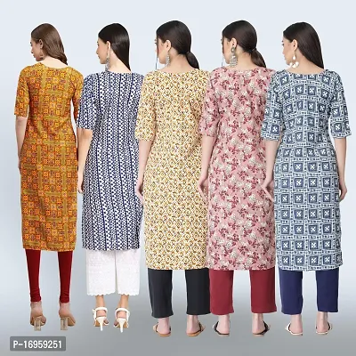 Women Stylish Crepe Printed Staright Kurta-thumb2