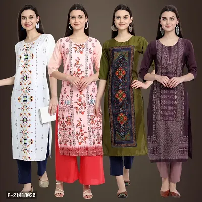 Fancy Crepe Kurtis for Women Pack Of 4-thumb0