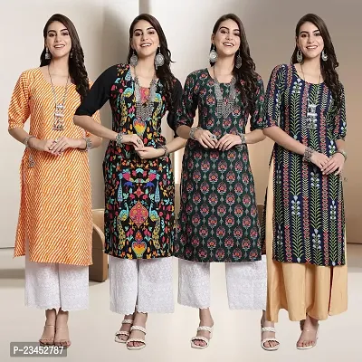 Fancy Crepe Kurtis for Women Pack Of 4