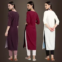 Fancy Crepe Kurtis for Women Pack Of 3-thumb1