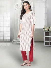 Stylish White Crepe Stitched Kurta For Women-thumb2