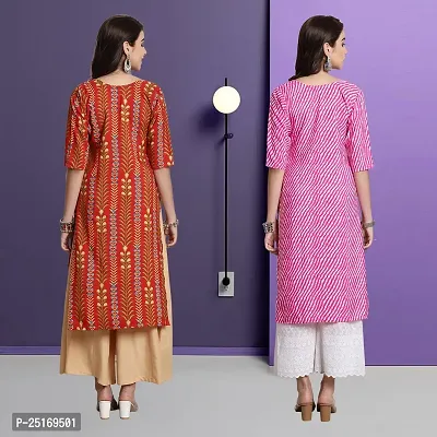 Fancy Crepe Kurtas For Women Pack Of 2-thumb2