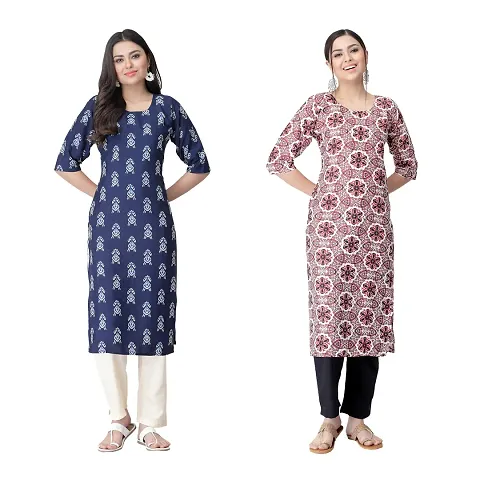 Classic Crepe Kurtis For Women Combo Pack Of 2