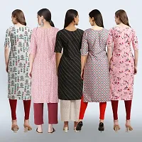 Women Stylish Crepe Printed Staright Kurta-thumb1