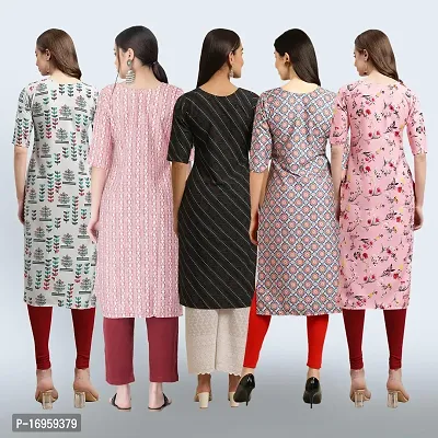 Women Stylish Crepe Printed Staright Kurta-thumb2