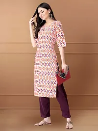 Women Stylish Crepe Printed Straight Kurta-thumb2