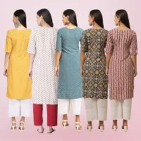 Women Stylish Crepe Printed Straight Kurta-thumb1